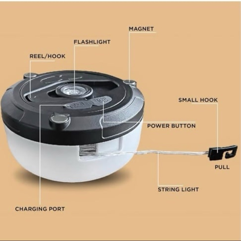 ⚡️Bell + Howell Retractable Pocket String Lights - Picture 8 of 9